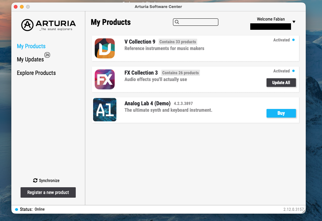 Arturia V Collection 9 + Fx Collection 3